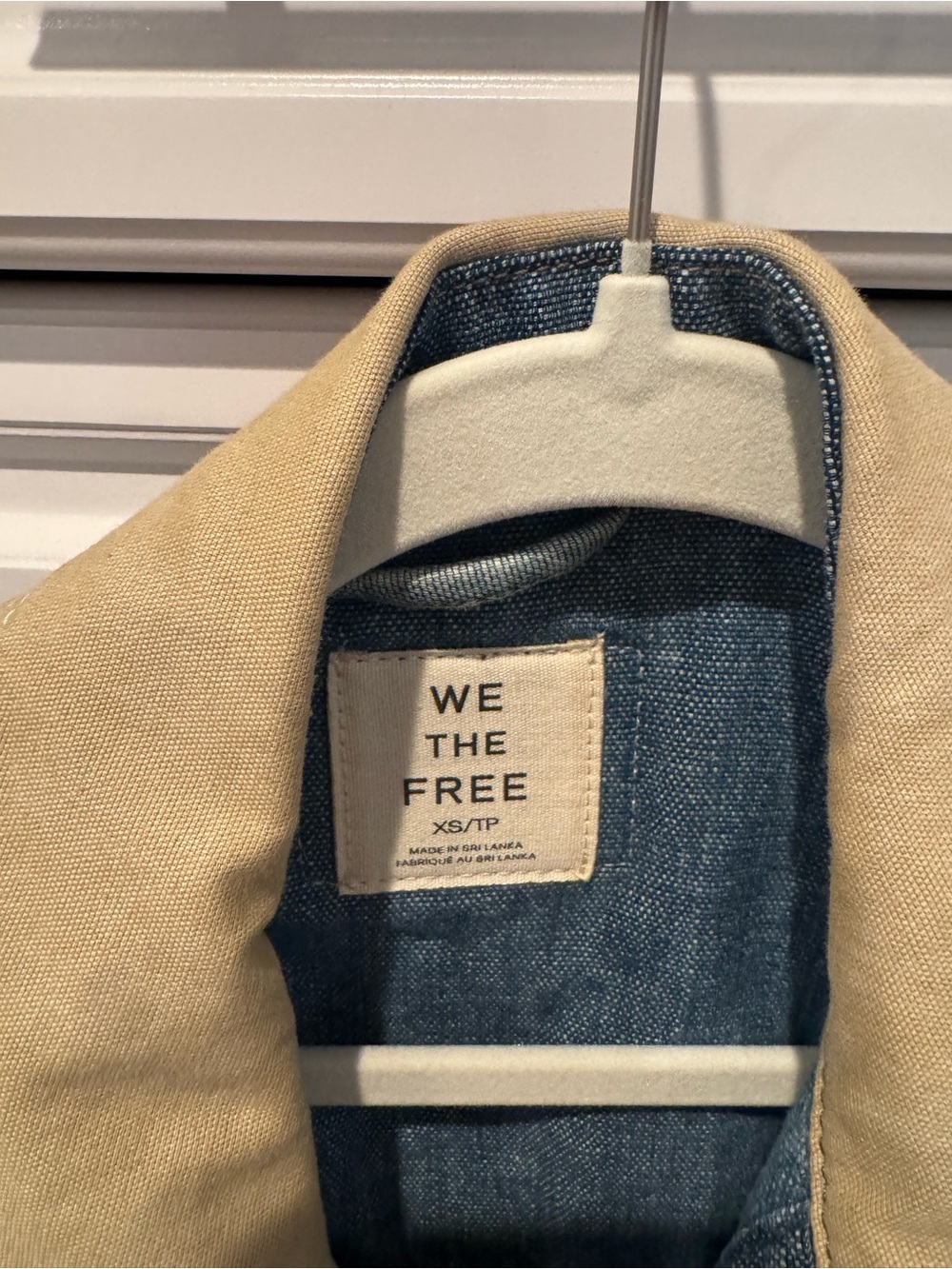 We The Free Denim Jacket with Beige Collar - Picture 2 of 4